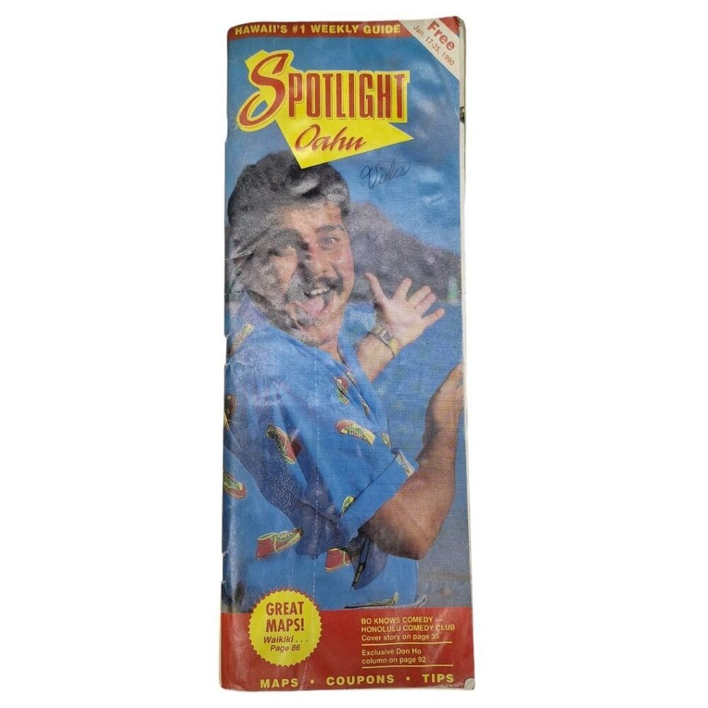 Hawaii Guide Spotlight Oahu 1990 Coupon‎ Booklet Maps Islands Travel Tips Ads